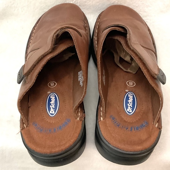 Dr Scholl's Megan Double Air Pillow Slip On Comfort Mule  Clog Leather Size 8 - Picture 9 of 15
